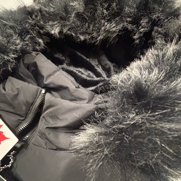 NWT $300 Canada Weather Gear Women’s XL Black Long Puffer Jacket Faux Fur Hood - Picture 6 of 16